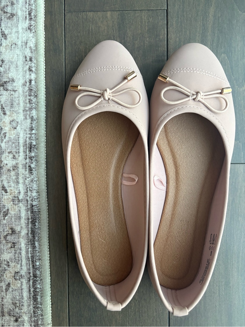 Classic Bow Ballet Flats - Blush Pink